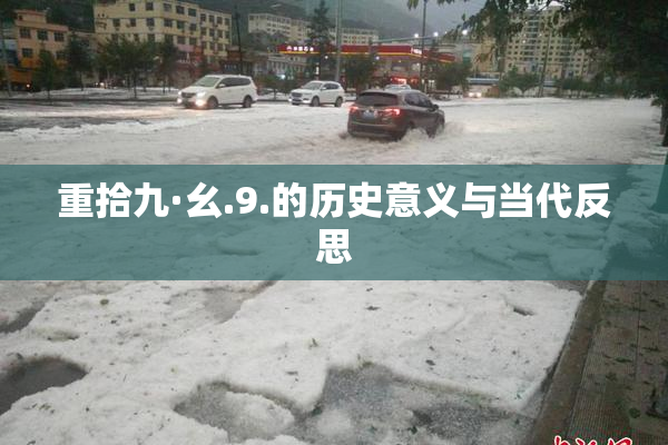重拾九·幺.9.的历史意义与当代反思
