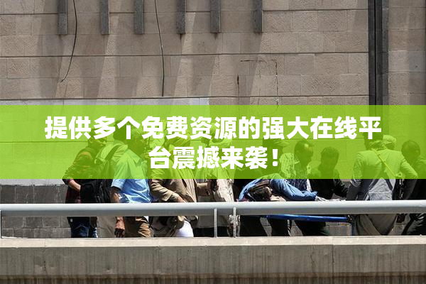 提供多个免费资源的强大在线平台震撼来袭！
