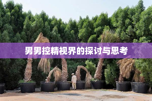 男男控精视界的探讨与思考
