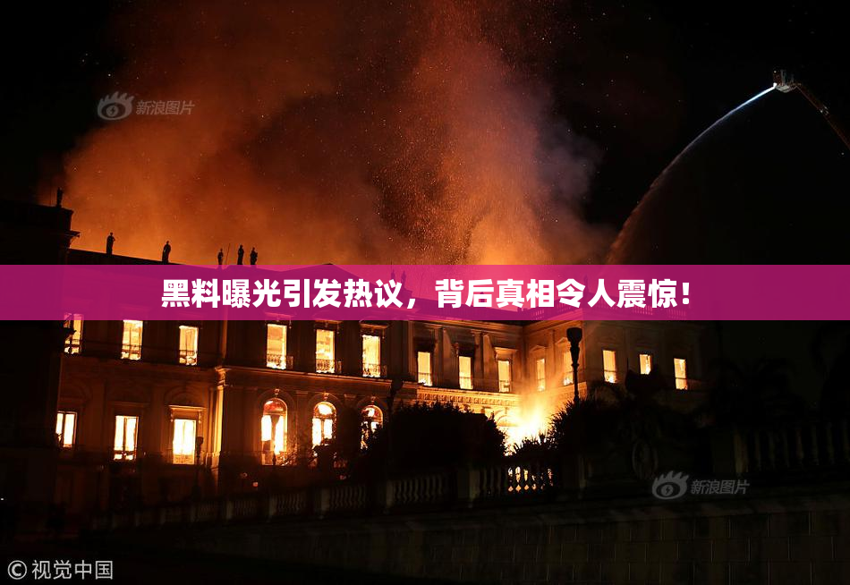 黑料曝光引发热议，背后真相令人震惊！