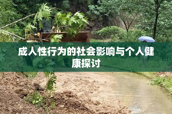 成人性行为的社会影响与个人健康探讨