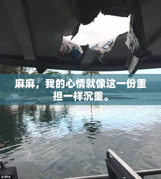 麻麻，我的心情就像这一份重担一样沉重。