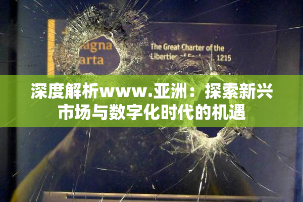 深度解析www.亚洲：探索新兴市场与数字化时代的机遇
