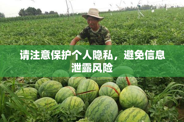 请注意保护个人隐私，避免信息泄露风险