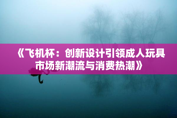 《飞机杯：创新设计引领成人玩具市场新潮流与消费热潮》