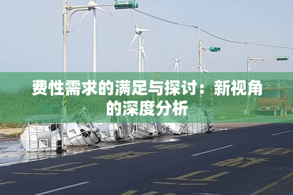 费性需求的满足与探讨：新视角的深度分析