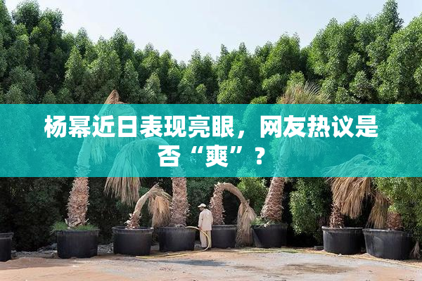 杨幂近日表现亮眼，网友热议是否“爽”？