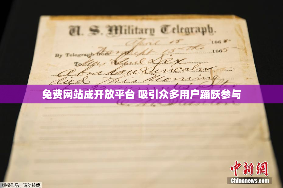 免费网站成开放平台 吸引众多用户踊跃参与