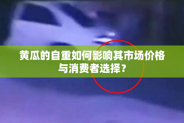 黄瓜的自重如何影响其市场价格与消费者选择？