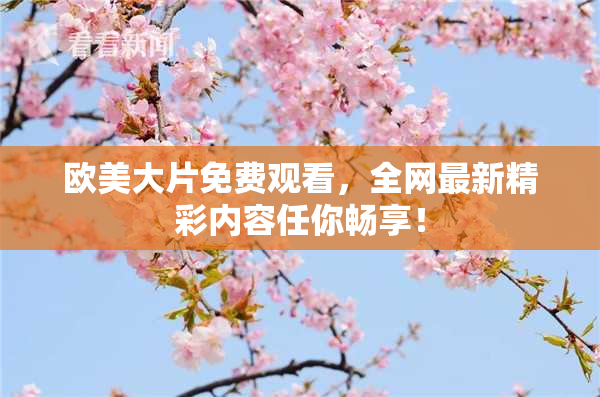 欧美大片免费观看，全网最新精彩内容任你畅享！