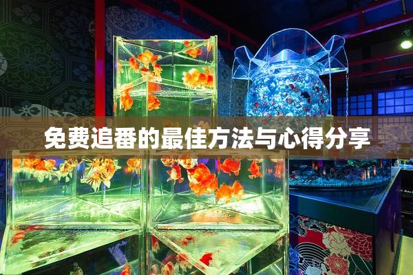 免费追番的最佳方法与心得分享
