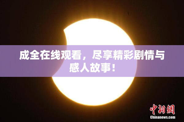 成全在线观看，尽享精彩剧情与感人故事！