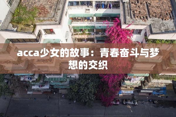 acca少女的故事：青春奋斗与梦想的交织