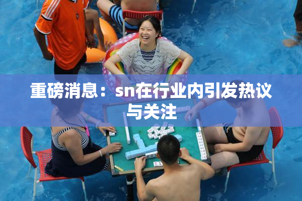 重磅消息：sn在行业内引发热议与关注