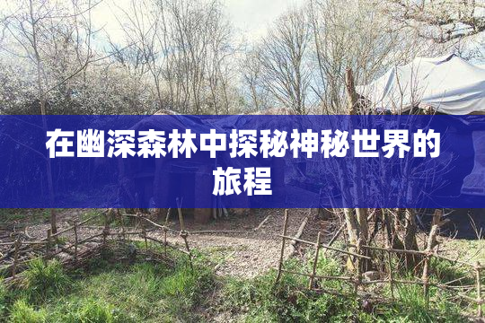 在幽深森林中探秘神秘世界的旅程