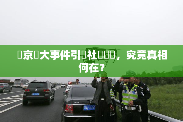 東京熱大事件引發社會熱議，究竟真相何在？