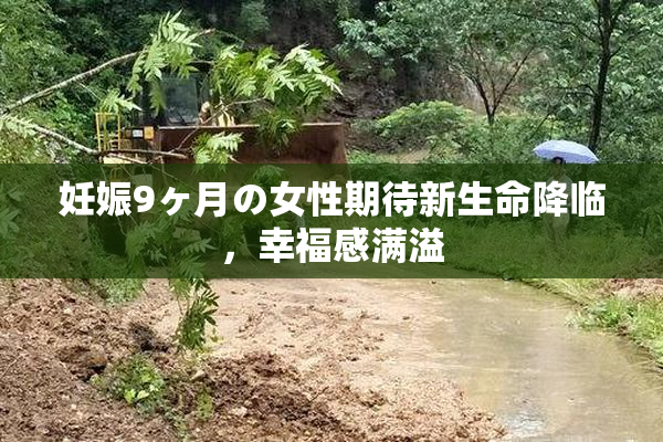 妊娠9ヶ月の女性期待新生命降临，幸福感满溢