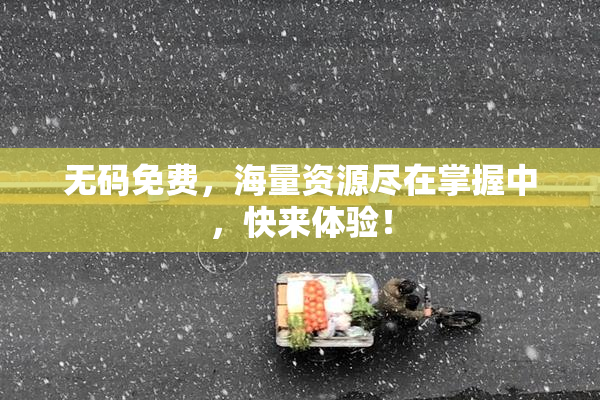 无码免费，海量资源尽在掌握中，快来体验！