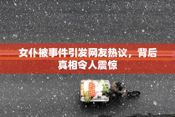 女仆被事件引发网友热议，背后真相令人震惊