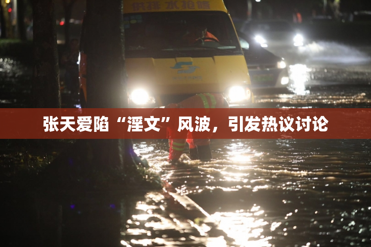 张天爱陷“淫文”风波，引发热议讨论