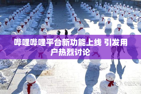 哔哩哔哩平台新功能上线 引发用户热烈讨论