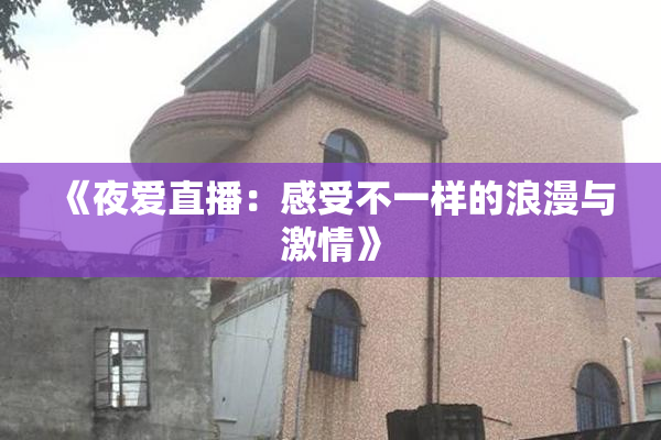 《夜爱直播：感受不一样的浪漫与激情》