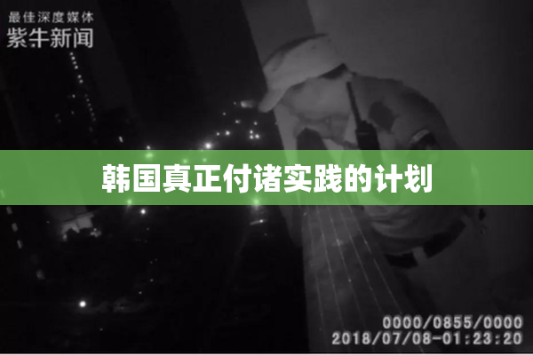 韩国真正付诸实践的计划
