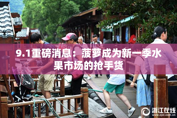 9.1重磅消息：菠萝成为新一季水果市场的抢手货