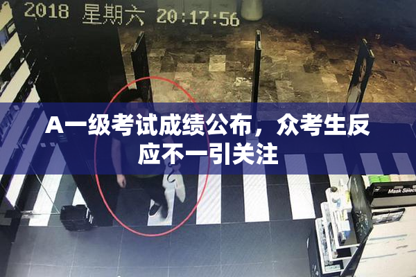 A一级考试成绩公布，众考生反应不一引关注