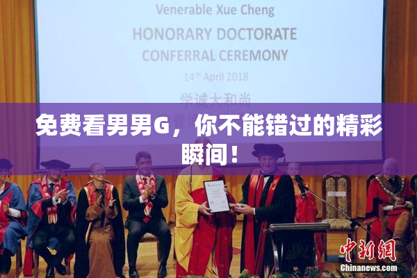 免费看男男G，你不能错过的精彩瞬间！