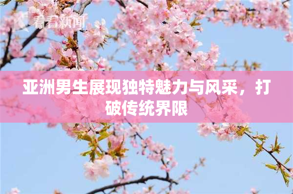 亚洲男生展现独特魅力与风采，打破传统界限