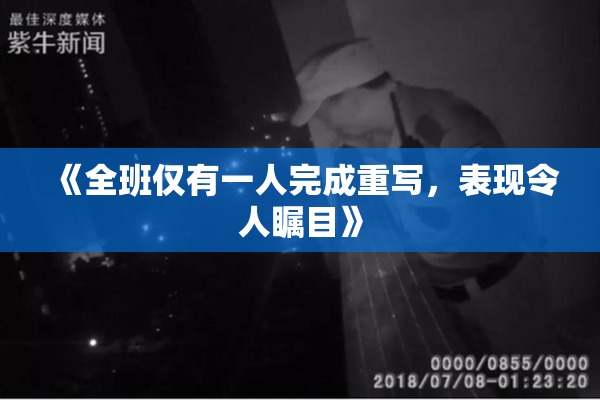《全班仅有一人完成重写，表现令人瞩目》