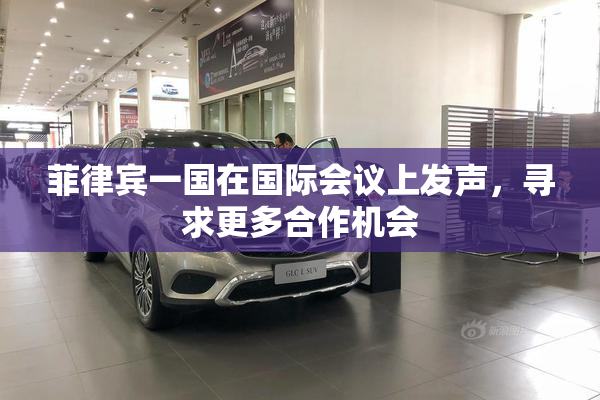 菲律宾一国在国际会议上发声，寻求更多合作机会