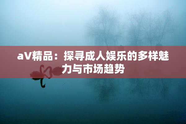 aV精品：探寻成人娱乐的多样魅力与市场趋势