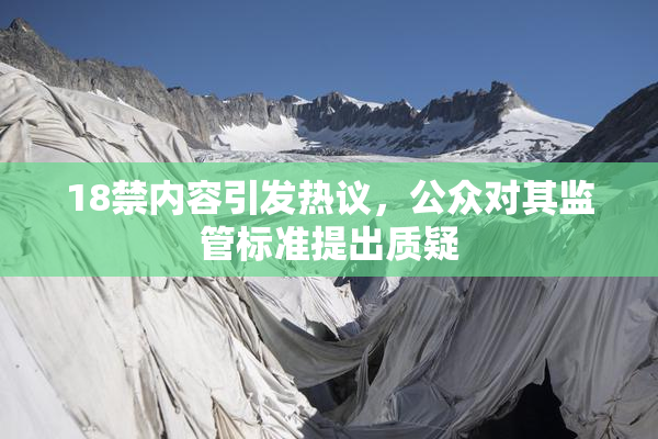 18禁内容引发热议，公众对其监管标准提出质疑