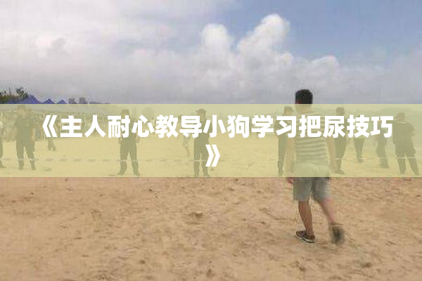 《主人耐心教导小狗学习把尿技巧》