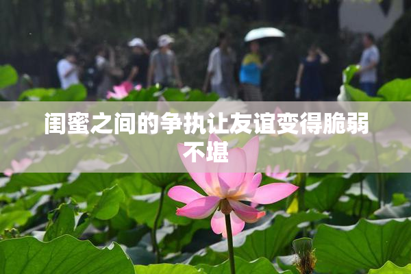 闺蜜之间的争执让友谊变得脆弱不堪