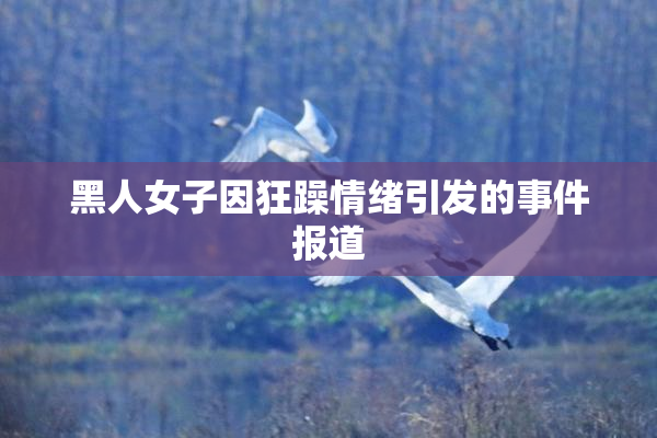 黑人女子因狂躁情绪引发的事件报道