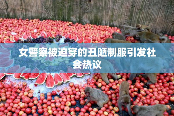 女警察被迫穿的丑陋制服引发社会热议