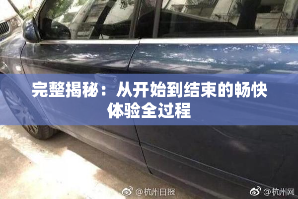 完整揭秘：从开始到结束的畅快体验全过程