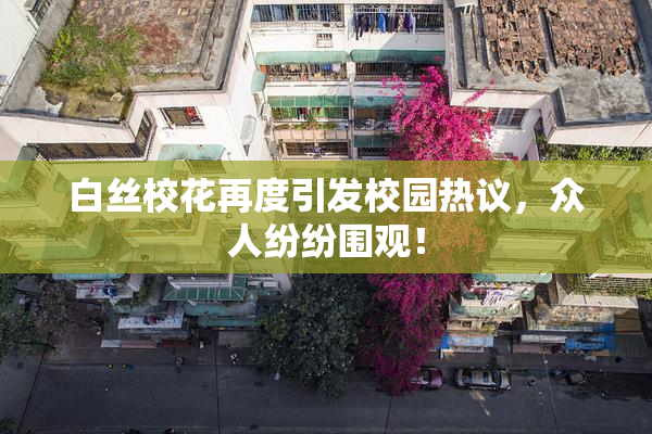 白丝校花再度引发校园热议，众人纷纷围观！