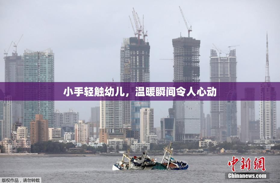 小手轻触幼儿，温暖瞬间令人心动