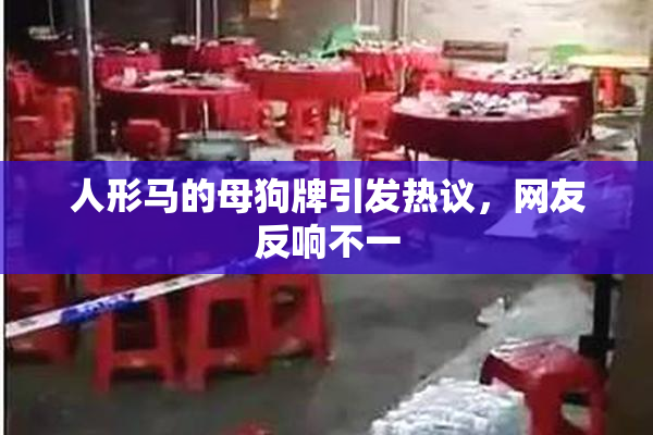 人形马的母狗牌引发热议，网友反响不一