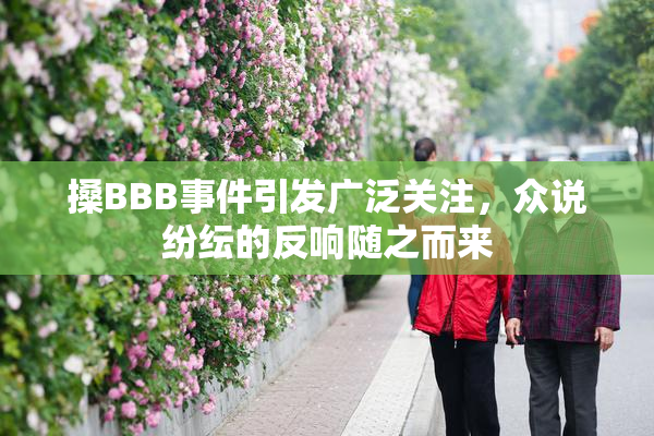 搡BBB事件引发广泛关注，众说纷纭的反响随之而来