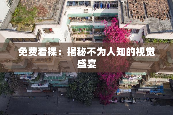 免费看裸：揭秘不为人知的视觉盛宴