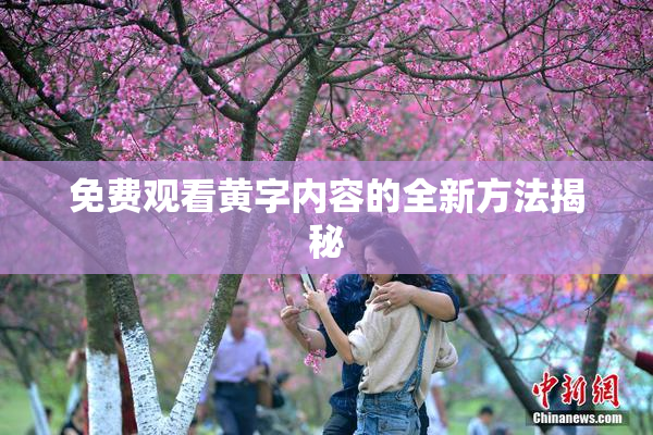 免费观看黄字内容的全新方法揭秘