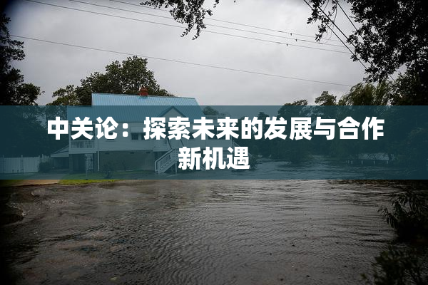 中关论：探索未来的发展与合作新机遇