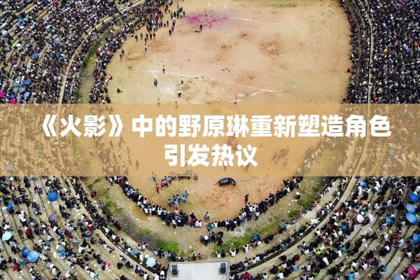 《火影》中的野原琳重新塑造角色引发热议