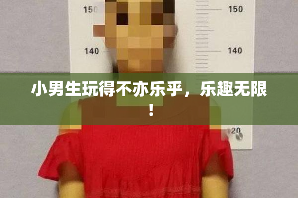小男生玩得不亦乐乎，乐趣无限！