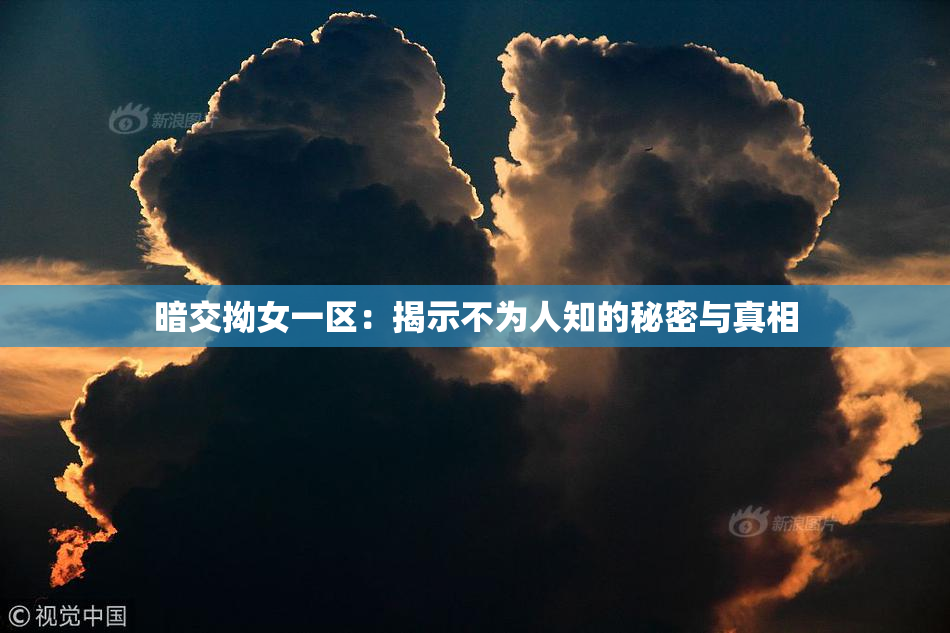 暗交拗女一区：揭示不为人知的秘密与真相